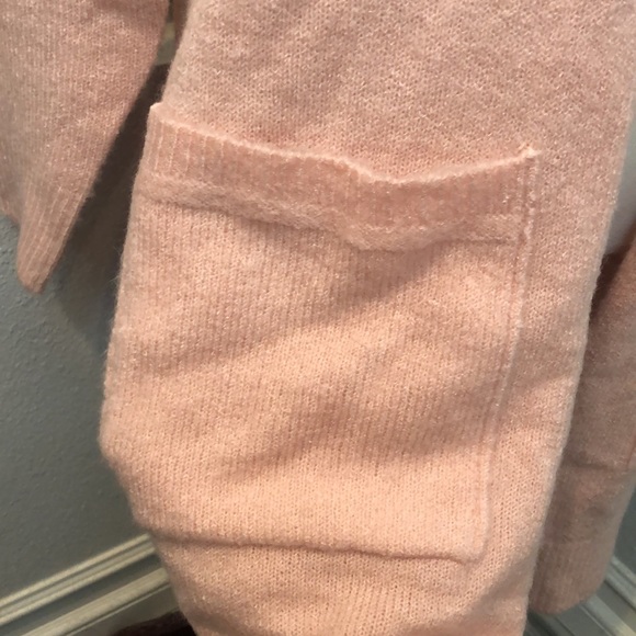 NWT! Open Front Pink Cardigan With Pockets - Picture 7 of 10